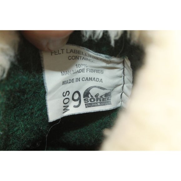 Sorel Tan Leather Faux Fur Wool Waterproof Snow Boots Size 9 - Picture 7 of 10